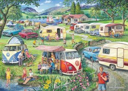 House of Puzzles puzzle Happy Holidays 1000 pièces paysage rustique