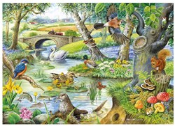 House of Puzzles puzzle Tales of the River 500 pièces XL animaux