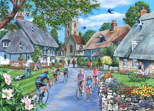 House of Puzzles puzzle XL 500 grandes pièces Sunday Morning nostalgie