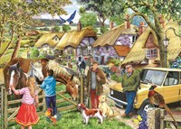 House of Puzzles puzzle chevaux et chiens - 500 grandes pièces