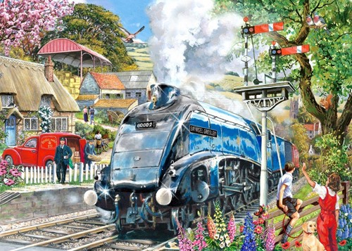 House of Puzzles Knight Train - BIG 500 Piece Jigsaw Puzzle