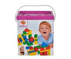 Eichhorn blocs en bois - jouet de construction coloré 50 pièces