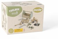 Dantoy boîte à outils en bois jouet 26 pièces pour enfants-2