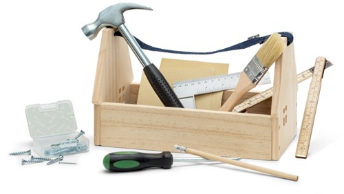 Micki boîte à outils en bois avec outils pour enfants