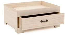 Hobbygroep boîte à tiroirs en bois rangement loisirs créatifs 26x21x12 cm décoration