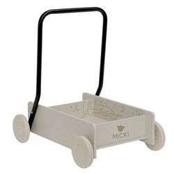 Micki chariot de marche en bois - jouet éducatif pour tout-petits et enfants