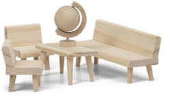 Lundby Houten poppenhuismeubels DIY - woonkamer