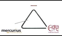 Choroi set de triangles fer martelé instrument de musique pour enfants-2