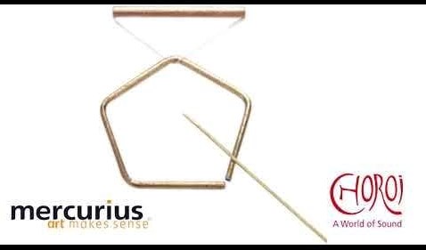 Choroi pentangel instrument de musique bronze martelé set avec accessoires-2