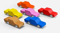 Waytoplay voiture en bois - Back & Forth Car - jouet en bois durable