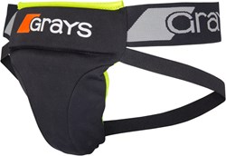 Grays Hockey Abdo Guard équipement de protection Noir Fluo Jaune Taille Unique