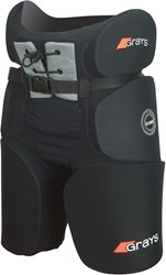 Grays short rembourré gardien hockey junior noir jaune fluo confort