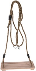 Balançoire en bois balançoire à planche 40x16cm avec cordes réglables jardin