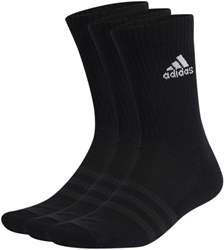Adidas chaussettes de sport crew cushioned noir lot de 3 confort adulte