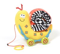 Dolce Toys Classique tirez figure & jouet câlin d'activité escargot Semmy - 21 cm