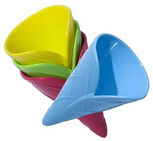 Spielstabil jouet de sable cornet de glace pastel – moule à sable pour enfants