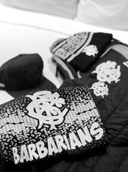 Gilbert T-shirt rugby Barbarians Quest logo taille M coton