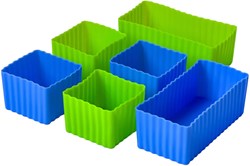 Yumbox set de contenants en silicone - accessoires lunchbox multicolores