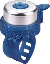 Micro sonnette vélo pailletée bleue - accessoire trottinette enfant