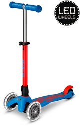 Micro trottinette Mini Micro Deluxe LED néon bleu rouge enfant