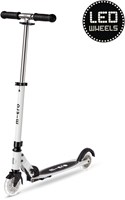 Micro trottinette enfant Sprite Glow LED blanche - pliable avec roues LED