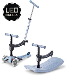 Micro trottinette Mini Micro 6in1 Rock & Go LED bleu enfant