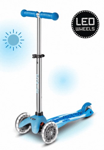 Micro trottinette enfant Glow LED Arctic Blue - Mini Micro trottinette à roues lumineuses