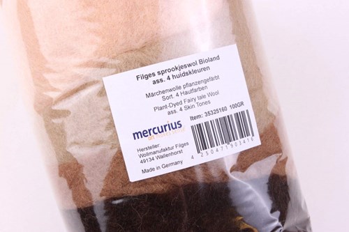 Filges laine féerique Bioland laine à feutrer 4 tons de peau 100g créatif-3