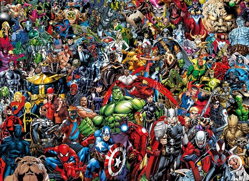 Clementoni puzzle Marvel 1000 pièces - Impossible Avengers casse-tête
