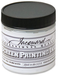 Jacquard encre de sérigraphie 118 ml blanc - peinture textile professionnelle