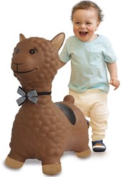 Jamara animal sauteur lama marron avec pompe - jouet skippy