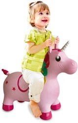 Jamara jouet sauteur licorne avec pompe - jouet coloré pour enfants
