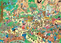 Jumbo puzzle Jan van Haasteren joyeux voltigeurs 1000 pièces animaux