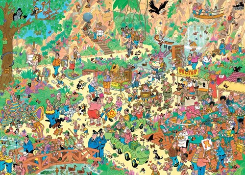 Jumbo puzzle Jan van Haasteren joyeux voltigeurs 1000 pièces animaux