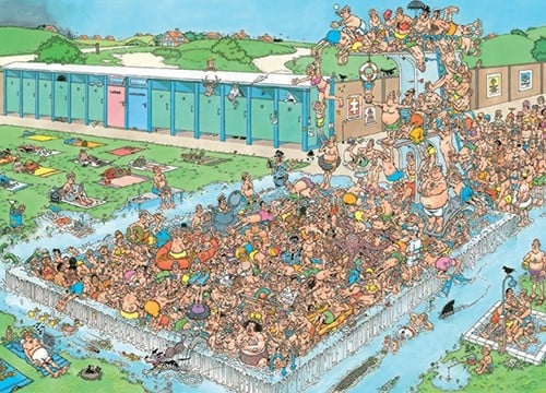 Puzzle Jumbo Jan van Haasteren Bain - 1000 pièces