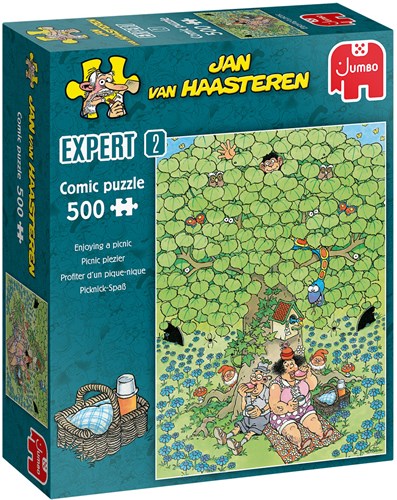Jumbo puzzle Jan van Haasteren plaisir pique-nique 500 pièces cartoon-2
