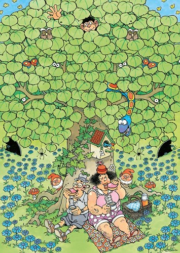 Jumbo puzzle Jan van Haasteren plaisir pique-nique 500 pièces cartoon