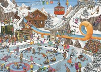 Jumbo puzzle Jan van Haasteren Jeux d'hiver 1000 pièces cartoon