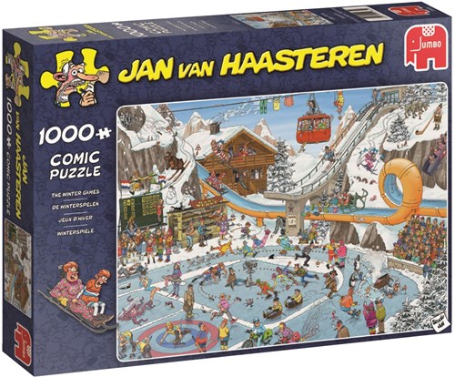 Jumbo puzzle Jan van Haasteren Jeux d'hiver 1000 pièces cartoon-2