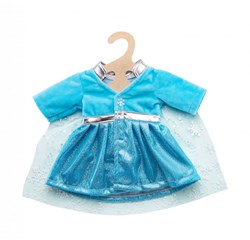 Heless manteau poupée bébé princesse des glaces avec cape bleu 28-35cm vêtement poupée