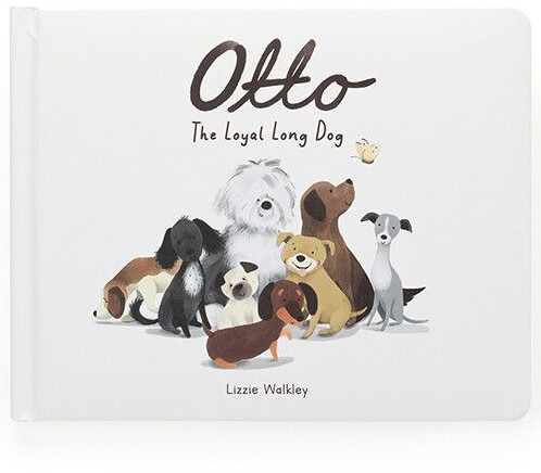 Jellycat Peluche Otto Le Petit Chien Saucisse Livre (Otto le fidèle long chien)
