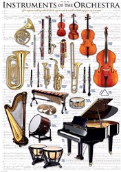 Eurographics puzzle - instruments d’orchestre - 1000 pièces carton