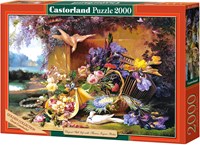 Castorland puzzle art fleurs 2000 pièces Eugène Bidau puzzle-2