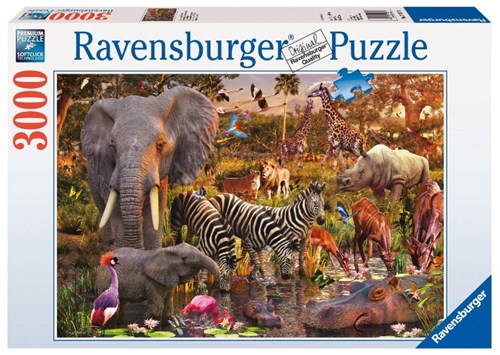 Ravensburger puzzle monde animal africain - Puzzle - 3000 pièces animaux-2