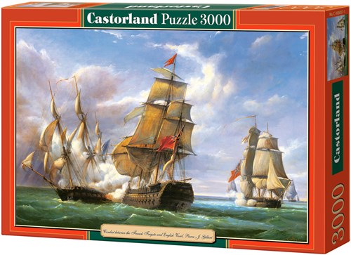Castorland puzzle casse-tête Vessels Bataille de Trafalgar - 3000 pièces-2