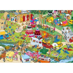 Gibsons puzzle Campsite Capers - 1000 pièces amusement camping