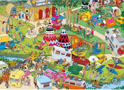 Gibsons puzzle Campsite Capers - 1000 pièces amusement camping