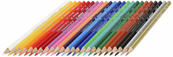 Jolly crayons de couleur triangulaires Delta 24 pièces ergonomiques enfants