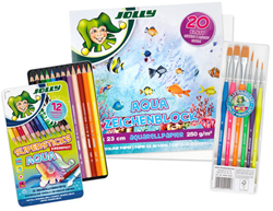 Jolly set de dessin aquarelle jouet créatif pour enfants et adultes