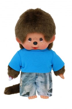 Monchhichi peluche garçon street fashion poupée douce 20cm